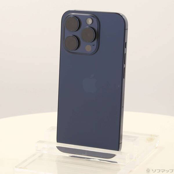 【中古】Apple(アップル) iPhone15 Pro 512GB ブルーチタニウム MTUL3J／A SIMフリー 【262-ud】