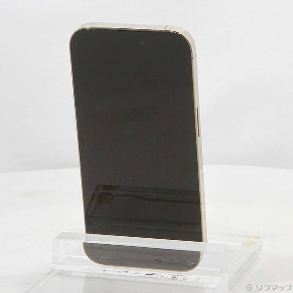 【中古】Apple(アップル) iPhone14 Pro 256GB ゴールド MQ173J／A SIMフリー 【377-ud】