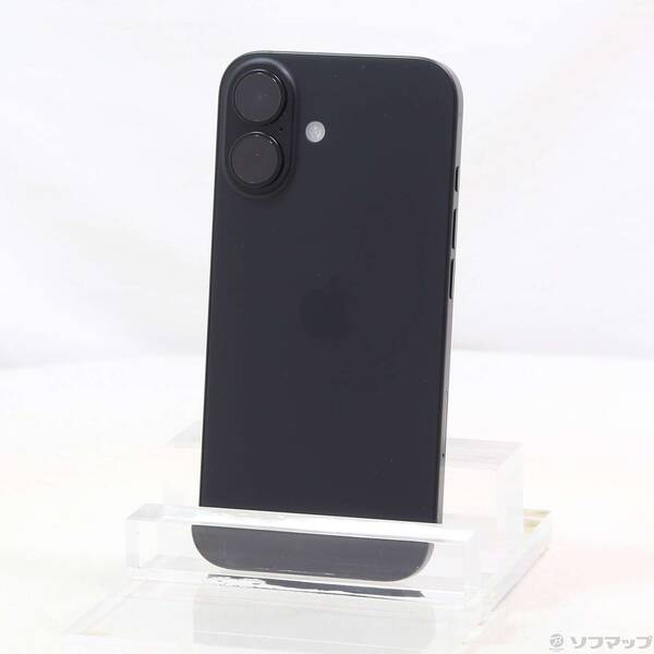【中古】Apple(アップル) iPhone16 256GB ブラック MYDW3J／A SIMフリー 【295-ud】