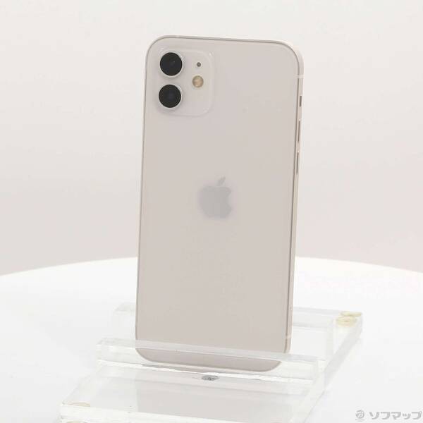 【中古】Apple(アップル) iPhone12 128GB ホワイト MGHV3J／A SIMフリー 【344-ud】