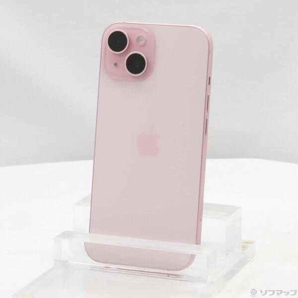 【中古】Apple(アップル) iPhone15 256GB ピンク MTMP3J／A SIMフリー 【269-ud】