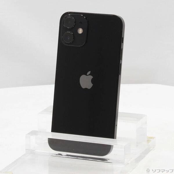 【中古】Apple(アップル) iPhone12 mini 64GB ブラック MGA03J／A SIMフリー 【295-ud】