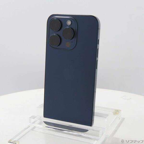 【中古】Apple(アップル) iPhone15 Pro 128GB ブルーチタニウム MTUA3J／A SIMフリー 【344-ud】