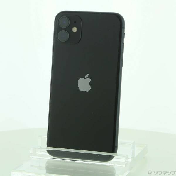 【中古】Apple(アップル) iPhone11 128GB ブラック MWM02J／A SIMフリー 【276-ud】