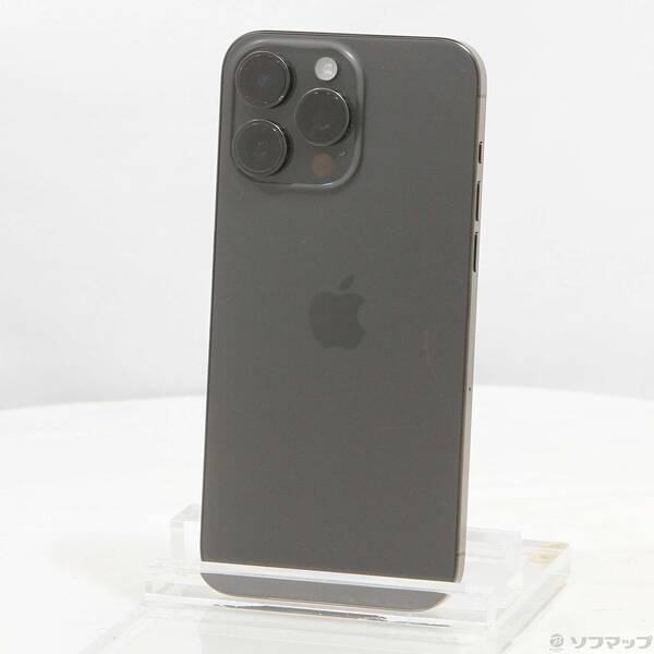 【中古】Apple(アップル) iPhone15 Pro Max 512GB ブラックチタニウム MU6U3J／A SIMフリー 【348-ud】