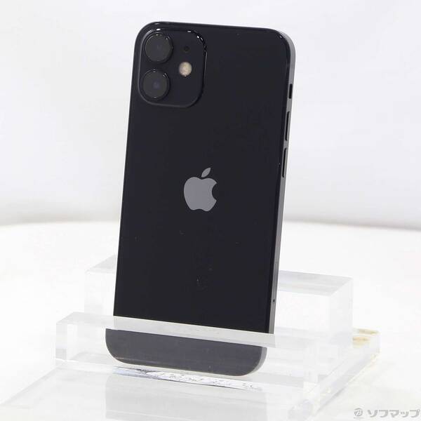 【中古】Apple(アップル) iPhone12 mini 64GB ブラック MGA03J／A SIMフリー 【348-ud】