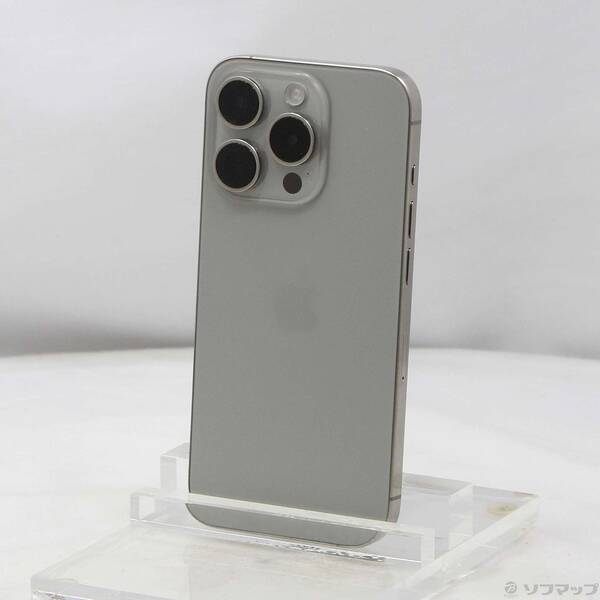 【中古】Apple(アップル) iPhone15 Pro 256GB ナチュラルチタニウム MTUF3J／A SIMフリー 【269-ud】
