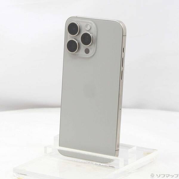 【中古】Apple(アップル) iPhone15 Pro Max 256GB ナチュラルチタニウム MU6R3J／A SIMフリー 【251-ud】