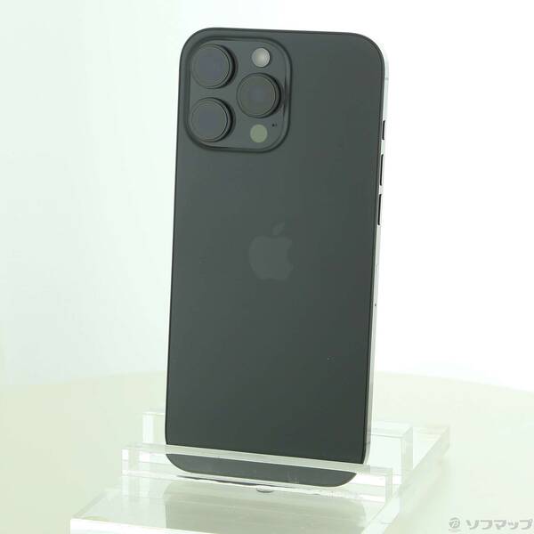 【中古】Apple(アップル) iPhone16 Pro Max 256GB ブラックチタニウム MYWG3J／A SIMフリー 【258-ud】