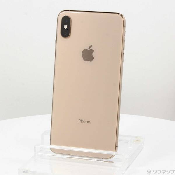 【中古】Apple(アップル) iPhoneXS Max 64GB ゴールド MT6T2J／A 国 【198-ud】