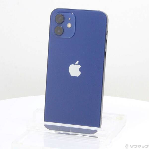 【中古】Apple(アップル) iPhone12 128GB ブルー MGHX3J／A 国内版SI 【198-ud】