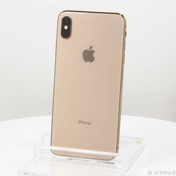 【中古】Apple(アップル) iPhoneXS Max 256GB ゴールド MT6W2J／A 国 【198-ud】