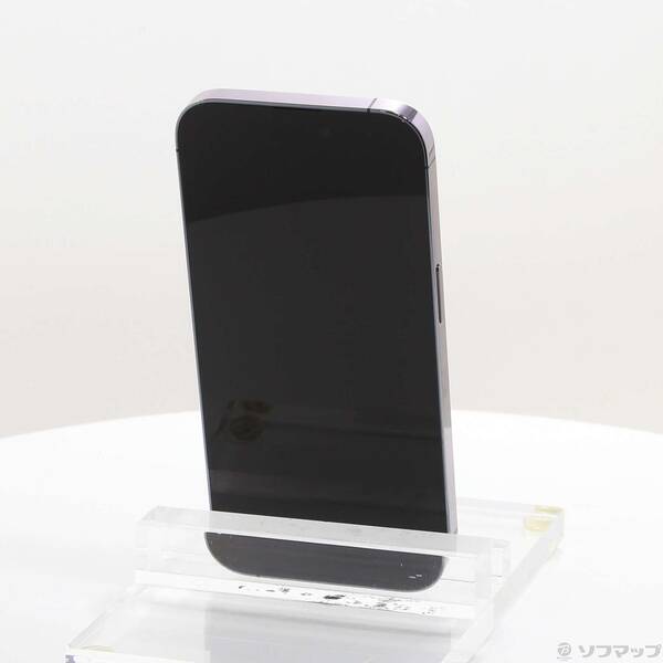 【中古】Apple(アップル) iPhone14 Pro 128GB ディープパープル MQ0F3J／A SIMフリー 【349-ud】