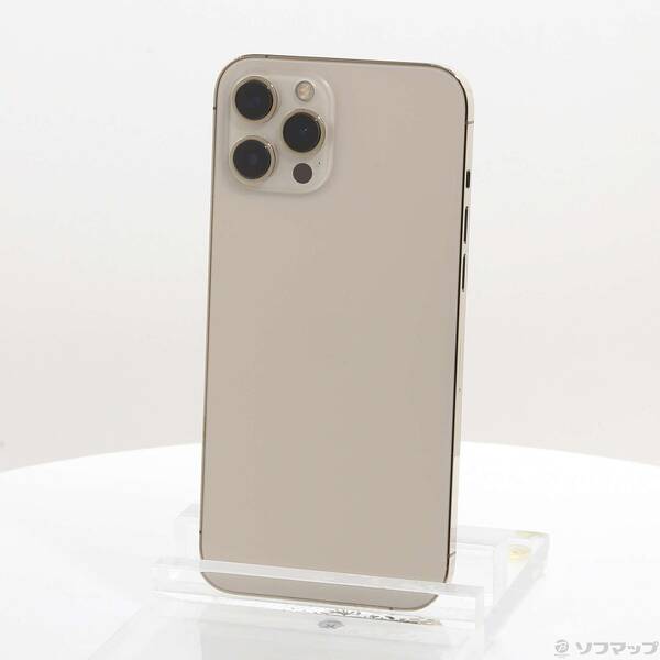 【中古】Apple(アップル) iPhone12 Pro Max 512GB ゴールド MGD53J／A SIMフリー 【258-ud】