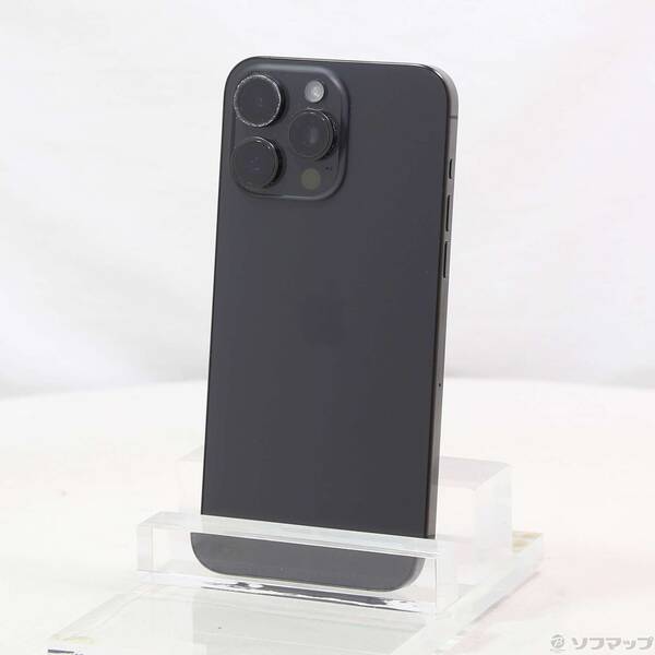 【中古】Apple(アップル) iPhone15 Pro Max 1TB ブラックチタニウム MU6Y3J／A SIMフリー 【262-ud】