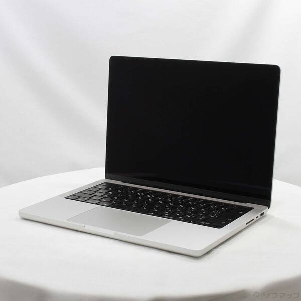 【中古】Apple(アップル) MacBook Pro 14.2-inch Late-2021 MKGR3J／A Apple M1 Pro 8コアCPU_14コアGPU 16GB SSD512GB シルバー 〔15.3 Sequoia〕 【295-ud】