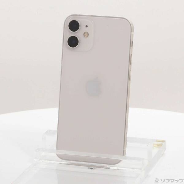 【中古】Apple(アップル) iPhone12 mini 128GB ホワイト MGDM3J／A SIMフリー 【368-ud】