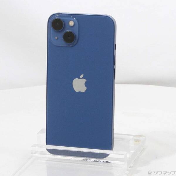 【中古】Apple(アップル) iPhone13 128GB ブルー MLNG3J／A SIMフリー 【198-ud】