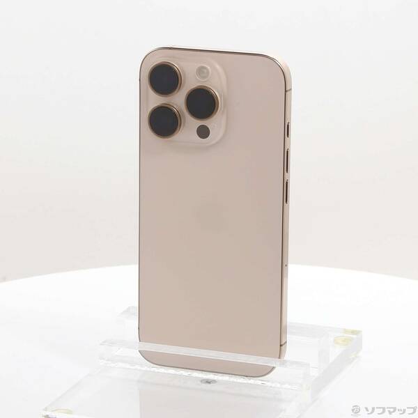 【中古】Apple(アップル) iPhone16 Pro 256GB デザートチタニウム MYN23J／A SIMフリー 【349-ud】