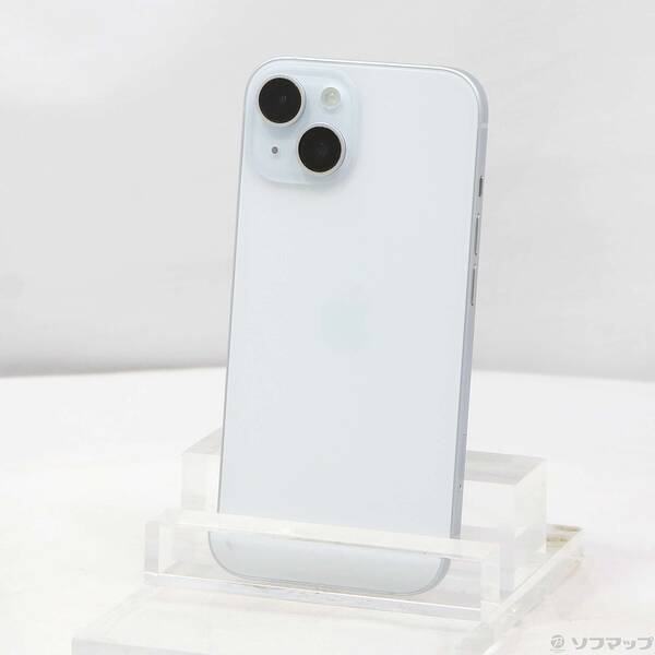 【中古】Apple(アップル) iPhone15 256GB ブルー MTMR3J／A SIMフリー 【348-ud】