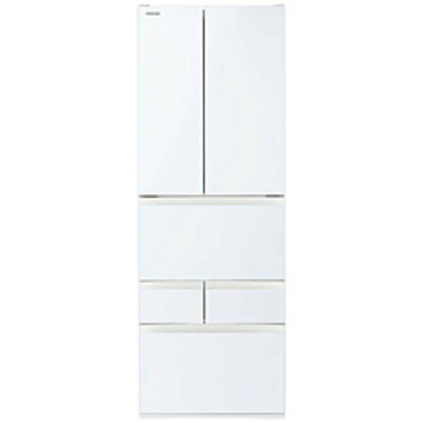 【中古】TOSHIBA(東芝) 〔展示品〕 冷蔵庫 グランホワイト GR-Y460FH-EW ［幅65cm ／462L ／6ドア ／観音開きタイプ ／2025年］ 【198-ud】