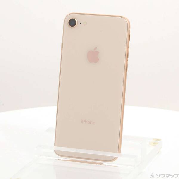 【中古】Apple(アップル) iPhone8 64GB ゴールド MQ7A2J／A SIMフリー 【258-ud】
