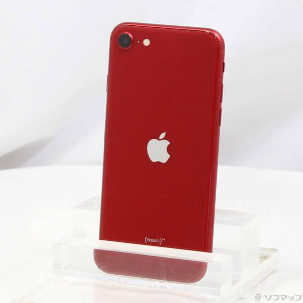 【中古】Apple(アップル) iPhone SE 第3世代 64GB プロダクトレッド MMYE3J／A SIMフリー 【377-ud】