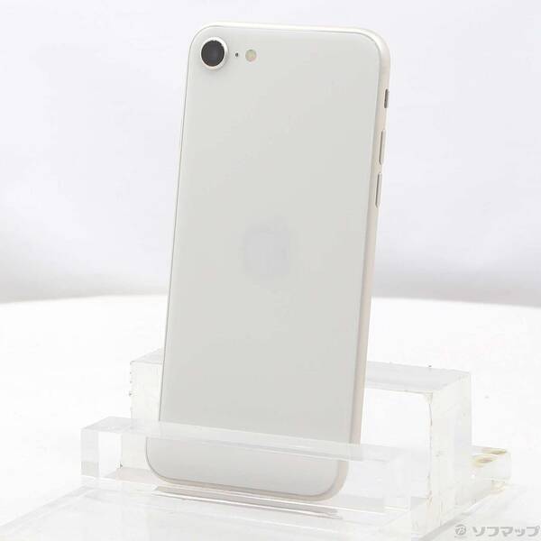 【中古】Apple(アップル) iPhone SE 第3世代 128GB スターライト MMYG3J／A SIMフリー 【196-ud】