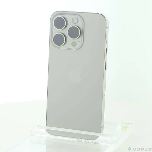 【中古】Apple(アップル) iPhone15 Pro 512GB ナチュラルチタニウム MTUK3J／A SIMフリー 【349-ud】