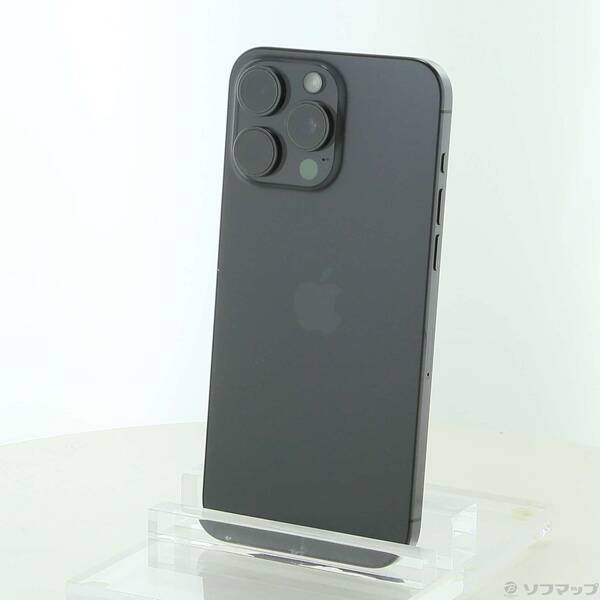 【中古】Apple(アップル) iPhone15 Pro Max 512GB ブラックチタニウム MU6U3J／A SIMフリー 【377-ud】