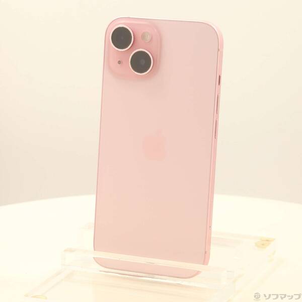 【中古】Apple(アップル) iPhone15 128GB ピンク MTMJ3J／A SIMフリー 【198-ud】