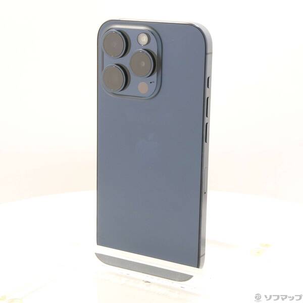 【中古】Apple(アップル) iPhone15 Pro 512GB ブルーチタニウム MTUL3J／A SIMフリー 【371-ud】