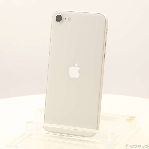 【中古】Apple(アップル) iPhone SE 第3世代 128GB スターライト MMYG3J／A SIMフリー 【295-ud】