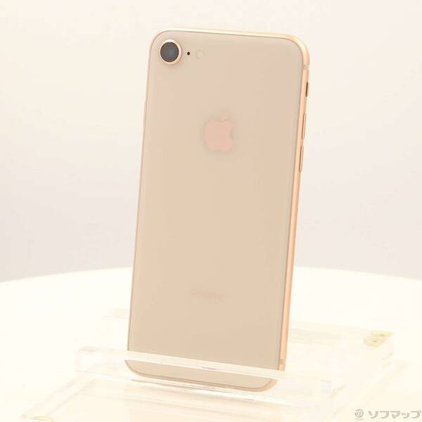 【中古】Apple(アップル) iPhone8 64GB ゴールド MQ7A2J／A SIMフリー 【368-ud】