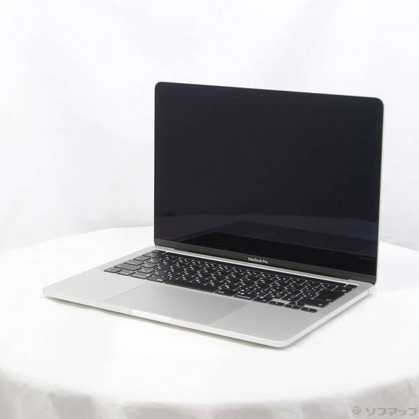 【中古】Apple(アップル) MacBook Pro 13.3-inch Late-2020 MYDA2J／A Apple M1 8コアCPU_8コアGPU 8GB SSD256GB シルバー 〔14.7 Sonoma〕 【258-ud】