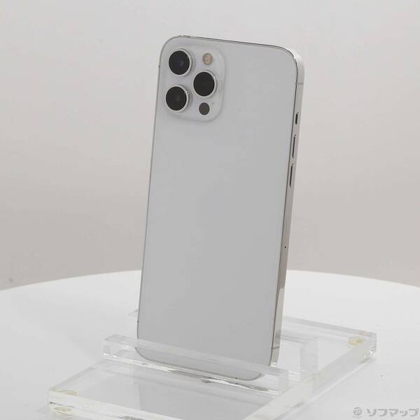 【中古】Apple(アップル) iPhone12 Pro Max 128GB シルバー MGCV3J／A SIMフリー 【348-ud】