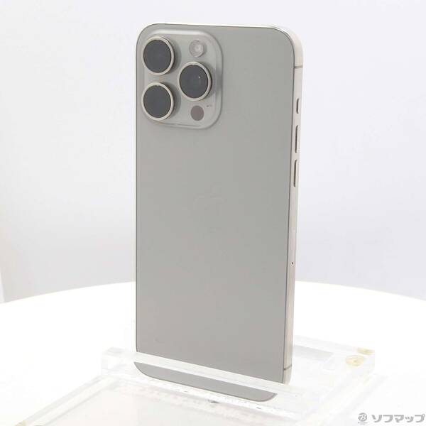 【中古】Apple(アップル) iPhone15 Pro Max 256GB ナチュラルチタニウム MU6R3J／A SIMフリー 【344-ud】