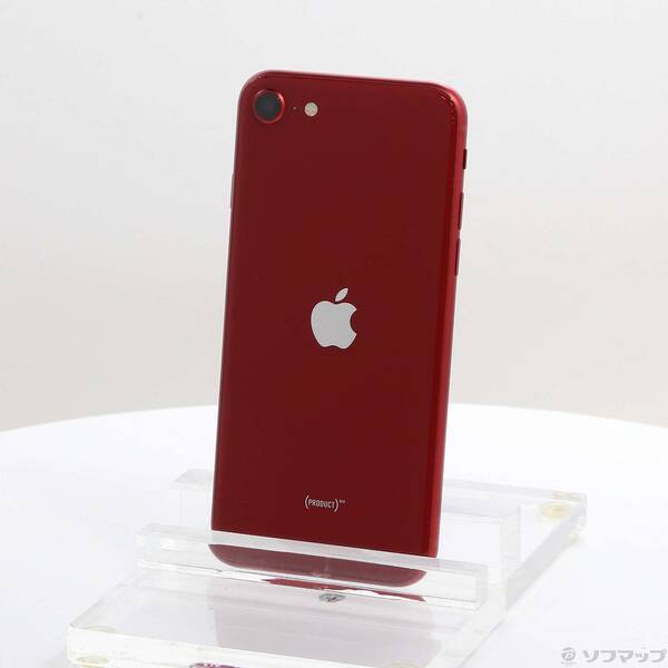 【中古】Apple(アップル) iPhone SE 第3世代 64GB プロダクトレッド MMYE3J／A SIMフリー 【258-ud】