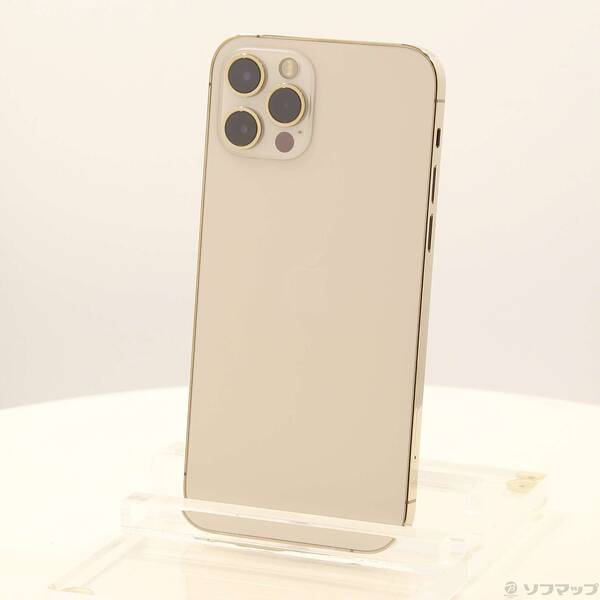 【中古】Apple(アップル) iPhone12 Pro 128GB ゴールド NGM73J／A SIMフリー 【344-ud】