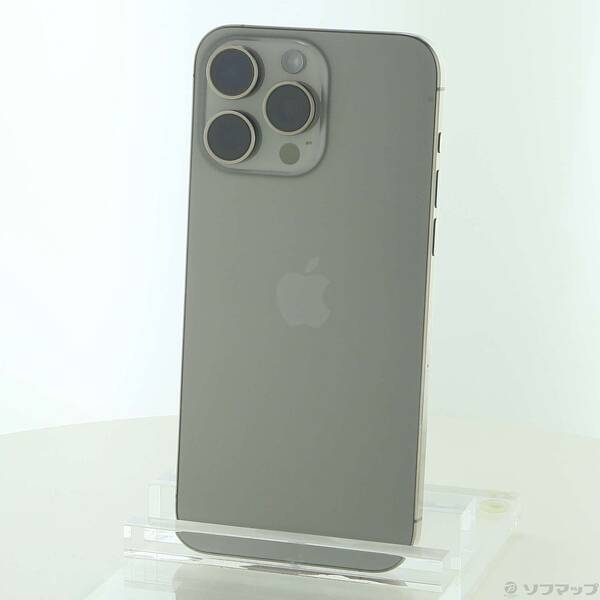 【中古】Apple(アップル) iPhone15 Pro Max 512GB ナチュラルチタニウム MU6W3J／A SIMフリー 【377-ud】