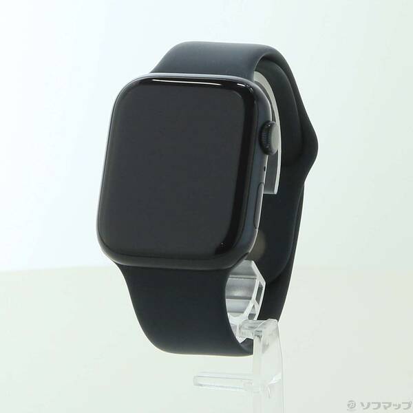 【中古】Apple(アップル) Apple Watch Series 8 GPS 45mm ミッドナイトアルミニウムケース ミッドナイトスポーツバンド 【295-ud】(2)