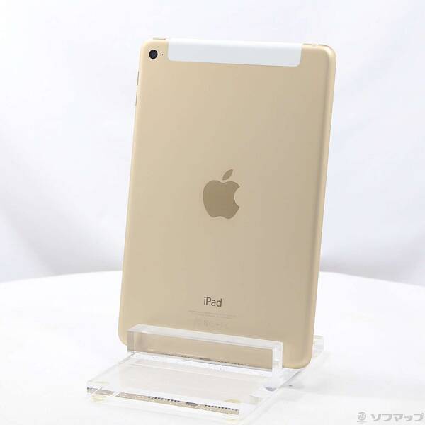 【中古】Apple(アップル) iPad mini 4 64GB ゴールド MK752J／A auロック解除SIMフリー 【198-ud】