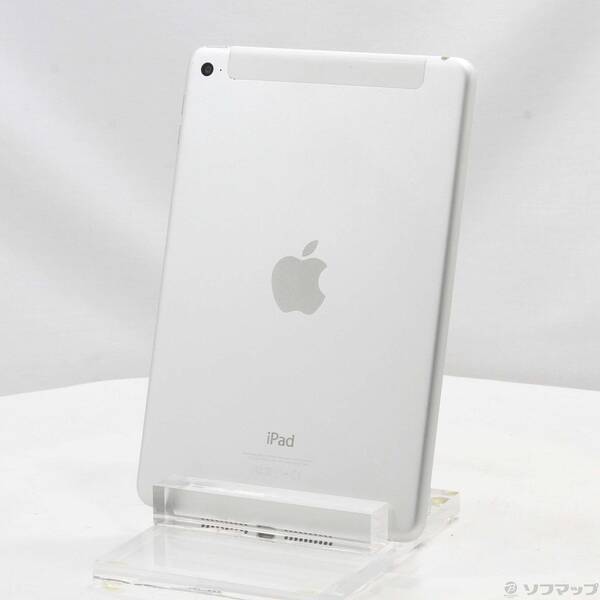 【中古】Apple(アップル) iPad mini 4 128GB シルバー MK772J／A docomoロック解除SIMフリー 【377-ud】