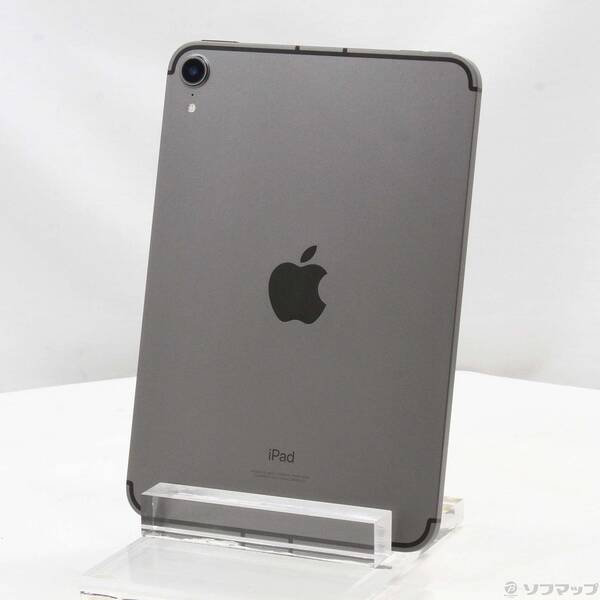 【中古】Apple(アップル) iPad mini 第6世代 256GB スペースグレイ MK8F3J／A SIMフリー 【348-ud】