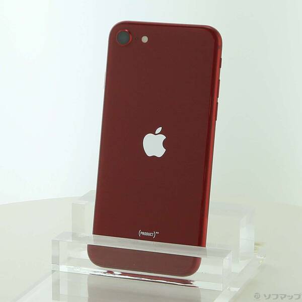 【中古】Apple(アップル) iPhone SE 第3世代 64GB プロダクトレッド MMYE3J／A SIMフリー 【368-ud】