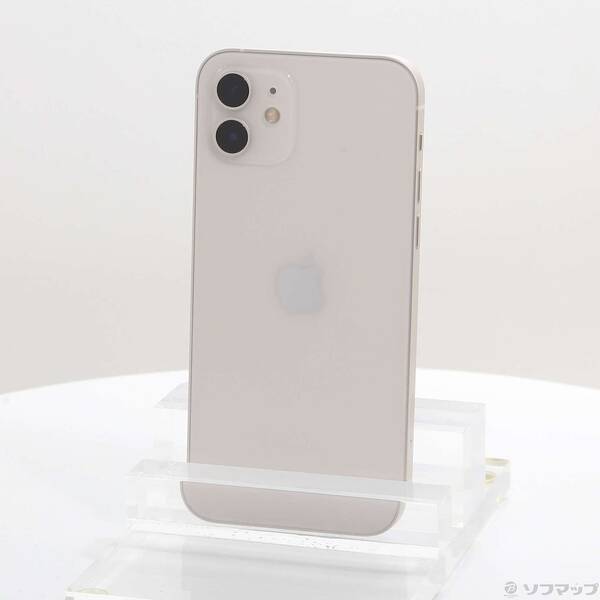 【中古】Apple(アップル) iPhone12 64GB ホワイト MGHP3J／A SIMフリー 【297-ud】