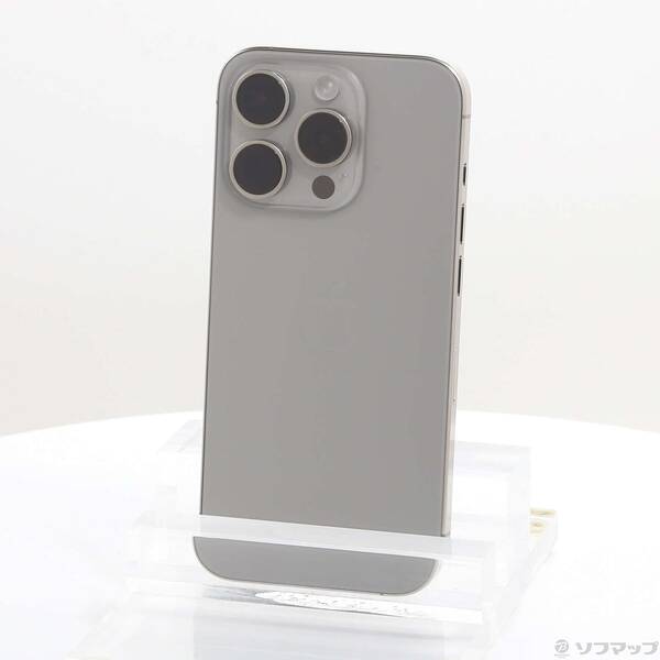 【中古】Apple(アップル) iPhone15 Pro 256GB ナチュラルチタニウム MTUF3J／A SIMフリー 【269-ud】