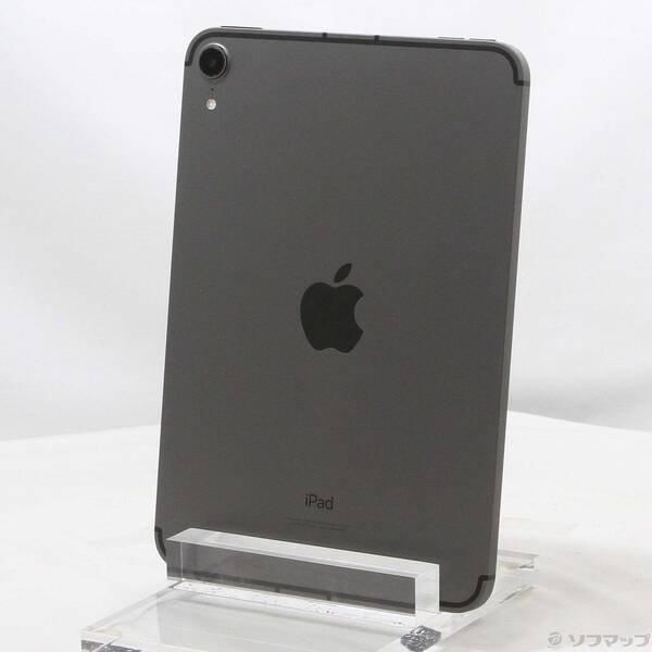 【中古】Apple(アップル) iPad mini 第6世代 64GB スペースグレイ MK893J／A docomoロック解除SIMフリー 【258-ud】