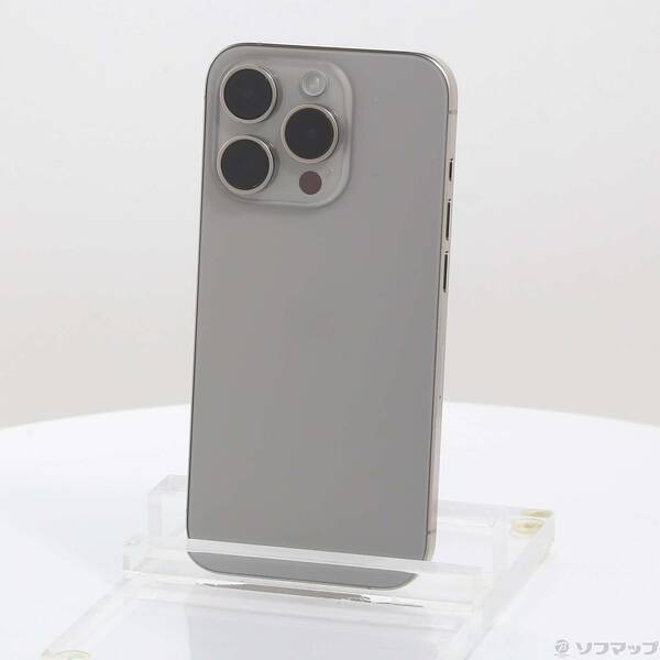 【中古】Apple(アップル) iPhone15 Pro 256GB ナチュラルチタニウム MTUF3J／A SIMフリー 【377-ud】
