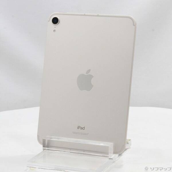 【中古】Apple(アップル) iPad mini 第6世代 64GB スターライト MK8C3J／A SIMフリー 【198-ud】